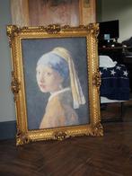 Meisje met de parel in Brocante lijst, Huis en Inrichting, Woonaccessoires | Schilderijen, Tekeningen en Foto's, Ophalen, Gebruikt