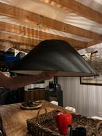 Linnen lampenkap, Ophalen, 25 tot 50 cm, Zwart, Rond