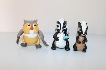 Bambi bloempje Bluebelle stinkdier Mevrouw Uil PVC Kerst beschikbaar voor biedingen