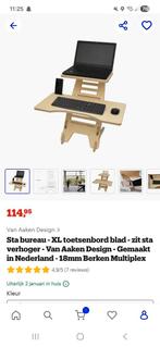 Sta bureau met xl toetsenbord blad, Computers en Software, Laptopstandaarden, Ophalen of Verzenden, Zo goed als nieuw