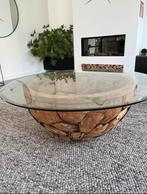 Prachtige unieke salontafel teakhout, Huis en Inrichting, 100 tot 150 cm, Zo goed als nieuw, Minder dan 50 cm, Teakhout