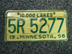 Kentekenplaat Licenseplate Minnesota 1956 USA, Verzenden, Gebruikt, Auto's