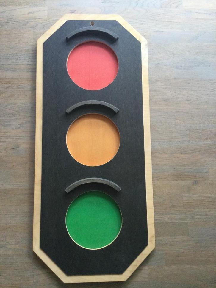 Houten Stoplicht, Kinderen en Baby's, Speelgoed | Educatief en Creatief, Zo goed als nieuw, Ophalen of Verzenden