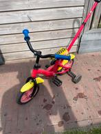 Kinderfiets met zijwielen en hulpstuk om te leren fietsen, Ophalen, Gebruikt, Minder dan 16 inch, Zijwieltjes