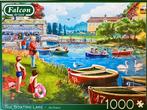 Falcon puzzel 1000x The Boating Lake, Ophalen of Verzenden, 500 t/m 1500 stukjes, Zo goed als nieuw, Legpuzzel