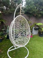 Ei stoel wit, Tuin en Terras, Ophalen of Verzenden, Gebruikt