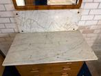 Antieke kast met marmeren blad, Huis en Inrichting, Gebruikt, 100 tot 150 cm, Ophalen of Verzenden, Met lade(s)