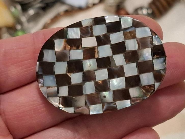 **SALE** broche 0,50 eurocent, Sieraden, Tassen en Uiterlijk, Oorbellen, Overige materialen, Zilver, Ophalen of Verzenden