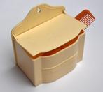 Retro zachtgeel hard plastic bakje voor badkamer, schuurtje, Ophalen of Verzenden, Huis en Inrichting