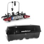 Uebler i21 Fietsendrager 2 fietsen + Bagagebox 300 Liter, Auto diversen, Fietsendragers, Nieuw, Ophalen of Verzenden, Brede banden