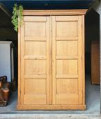 Antieke brocante XL schoolkast vintage linnenkast winkelkast, Ophalen of Verzenden