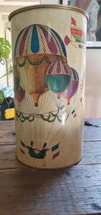 Oud XXL Blik met Luchtballonnen vintage, Ophalen of Verzenden