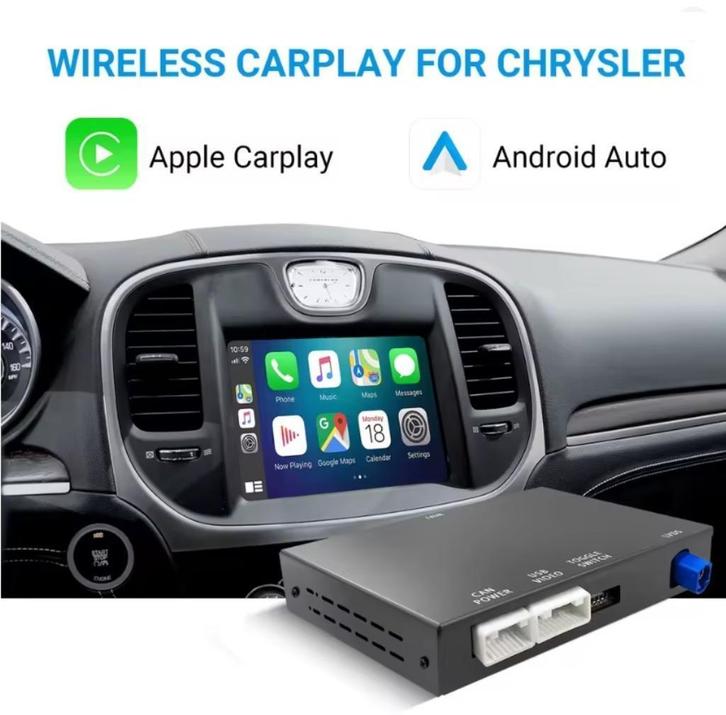 Chrysler 300 2011-2016 draadloos Apple Carplay Android Auto, Auto diversen, Autoradio's, Nieuw, Ophalen of Verzenden