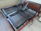 Auping Elektrisch Verstelbare Bedbodem 2x90x200 + Frame, 90 cm, Bruin, Tweepersoons, Ophalen of Verzenden