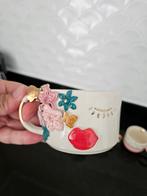 NIEUW handgemaakte mok beker bloemen, Ophalen of Verzenden