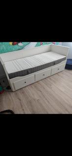 Ikea bed, Gebruikt, Wit, Tweepersoons, Hout