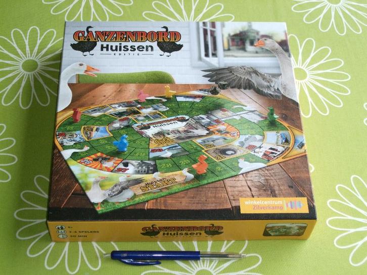 Ganzenbord - Huissen Editie - winkelcentrum Zilverkamp, Hobby en Vrije tijd, Gezelschapsspellen | Bordspellen, Zo goed als nieuw