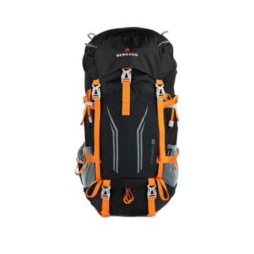 BERGSON Wandelrugzak TUNNEBO 35 Zw/Oranje 35L met regenhoes beschikbaar voor biedingen
