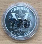Canada - Silver 5 Dollars 2005 -End of WWII 60th Anniversary, Verzenden, Noord-Amerika, Losse munt, Zilver