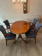 Klassieke mahoniehouten eethoek in Engelse stijl., Ophalen, Gebruikt, Vier personen, Overige houtsoorten