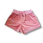 Roze velvet broekje met strass schedel - Nieuwstaat, Kleding | Dames, Pyjama's, Ophalen of Verzenden, Nieuw, Maat 36 (S)