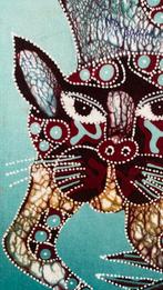 Batik wanddoek/schilderij, Ophalen of Verzenden