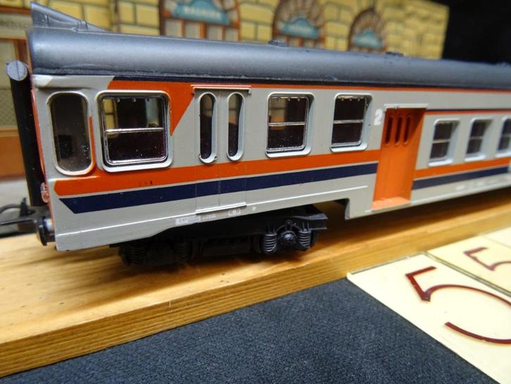5529=Lima motor-rijtuig van de Italiaanse spoorwegen.1111, Hobby en Vrije tijd, Modeltreinen | H0, Gebruikt, Locomotief, Gelijkstroom