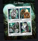 c.afrika 2018 pf blok uilen owls vogels birds 2, Ophalen of Verzenden, Postfris, Dier of Natuur