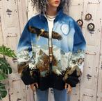 Vintage fleece all over print jacket jas vest adelaar unisex, Kleding | Heren, Ophalen of Verzenden, Zo goed als nieuw