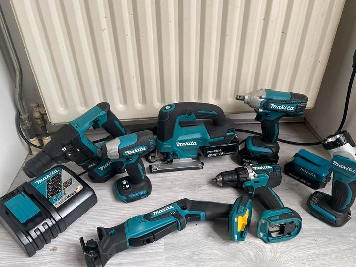 Makita 18 set, Doe-het-zelf en Verbouw, Gereedschap | Overige machines, Zo goed als nieuw, Ophalen