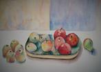 schilderijen verzameld appels, Minder dan 50 cm, Ophalen of Verzenden, Zo goed als nieuw, Schilderij