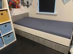 Z.g.a.n eenpersoonsbed, Ophalen, 90 cm, Eenpersoons, Wit