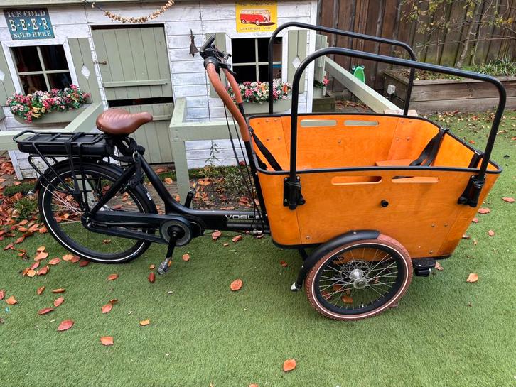 Elektrische Bakfiets Vogue carry 3, Fietsen en Brommers, Fietsaccessoires | Aanhangers en Karren, Zo goed als nieuw, Kinderkar