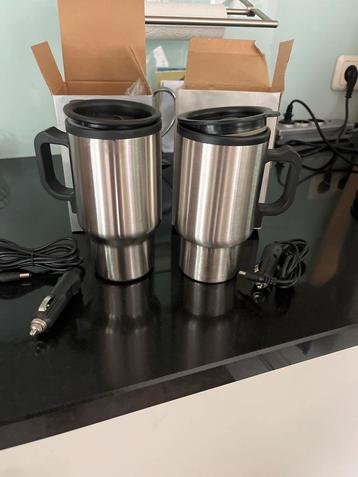 2x Auto Mok / Thermosbeker - Nieuw in doos! beschikbaar voor biedingen
