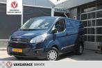 Ford TRANSIT CUSTOM 290 2.2TDCI L1H1TREL LAADKLEP AIRCO CRUI, Auto's, 101 pk, 4 cilinders, Met garantie (alle), Blauw