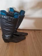 Zwarte leren laarzen mt 40 zo goed als nieuw, Hoge laarzen, Zwart, Ophalen of Verzenden, YKX & co