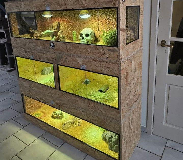 Osb3 terrarium RepHouSZ. Ook maatwerk, Dieren en Toebehoren, Reptielen en Amfibieën | Toebehoren, Zo goed als nieuw, Ophalen