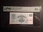 50 latvijas latvia 1992 unc PMG 66, Ophalen of Verzenden, Overige landen, Los biljet
