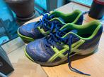 Kinder Asics Zaalhockeyschoenen Maat 39.5, Ophalen of Verzenden, Gedragen, Blauw, Sportschoenen