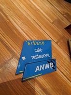 Emaille reclamebord ANWB erkend café restaurant horeca, Antiek en Kunst, Antiek | Emaille, Ophalen of Verzenden
