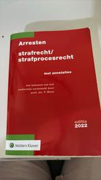 T. Blom - Arresten strafrecht/strafprocesrecht 2022, Ophalen of Verzenden, Gelezen, T. Blom