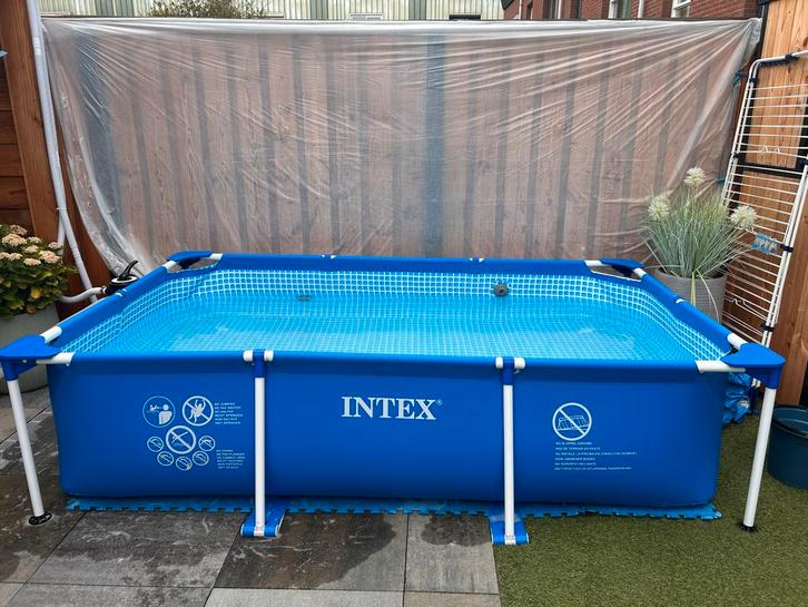 Intex Zwembad 265x165x55 cm, Tuin en Terras, Zwembaden, Gebruikt, Opzetzwembad, Minder dan 80 cm, 200 tot 400 cm, Minder dan 200 cm