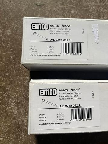 Set van 2x Emco Trend Chroom Handdoekhouders 31,0 mm – Nieuw beschikbaar voor biedingen