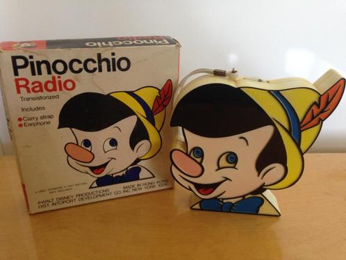 radio Pinokkio.transistor radio's retro vintage novelty USA, Audio, Tv en Foto, Radio's, Zo goed als nieuw, Transistorradio, Ophalen