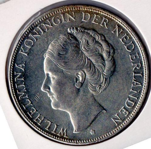 2½ Gulden - Wilhelmina 1932, Postzegels en Munten, Munten | Nederland, Losse munt, 2½ gulden, Koningin Wilhelmina, Zilver, Ophalen of Verzenden