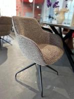 Eetkamerstoel taupe - draaistoel taupe - taupe armstoelen, Ophalen, Bruin, Nieuw, Stof