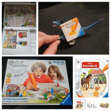 Tiptoi tip toi boek boerderij ,spel engels detective dino beschikbaar voor biedingen