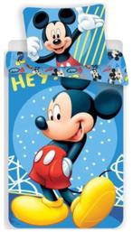 Mickey Mouse Dekbedovertrek 140 x 200 cm - It's Me, Kinderen en Baby's, Kinderkamer | Beddengoed, Blauw, Dekbedovertrek, Nieuw