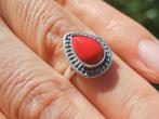 Vanoli 925 zilveren ring met koraal maat 16,25, Sieraden, Tassen en Uiterlijk, Ringen, Daiva1973@hotmail.com, Vanoli, Amsterdam