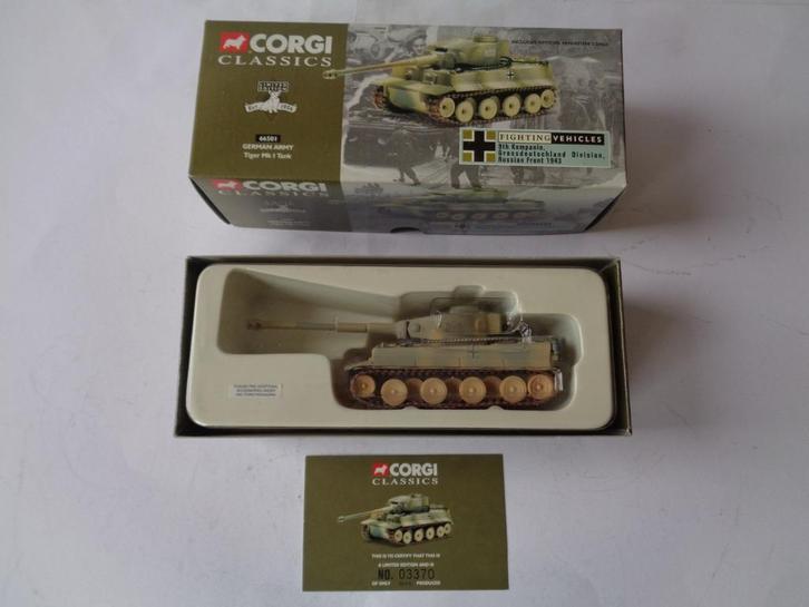 Corgi Classics german Army Tiger Mk I Tank in Doos, uit 1998, Verzamelen, Militaria | Algemeen, Landmacht, Miniatuur of Beeldje